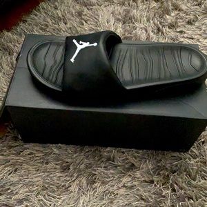 Men’s black Jordan slides size 11